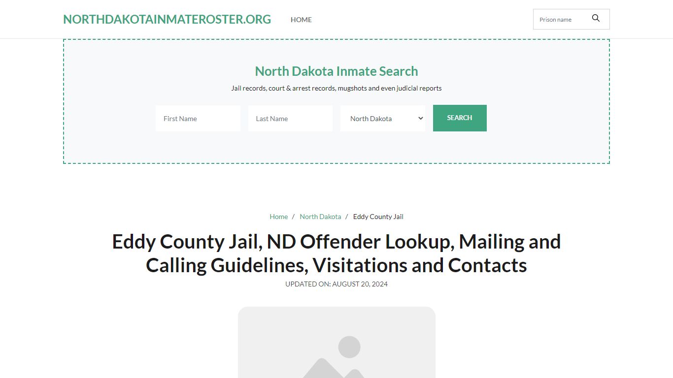 Eddy County Jail, ND: Inmate Search Options, Visitations, Contacts